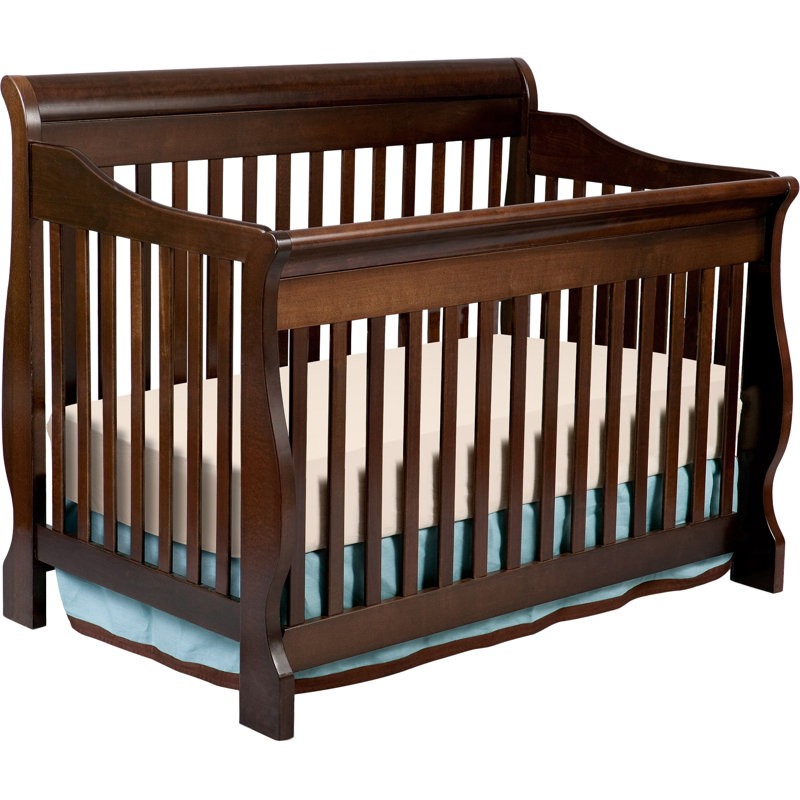 Espresso Cherry Solid Wood Convertible Carter Crib
