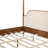 Easton Modern Fleece Upholstered 4-Post Canopy Bed Frame with Solid Wood Legs, Padded Headboard and Footboard-126471153