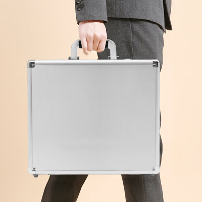 Locking Briefcase, Hard Security Briefcase With Dual Combination Locks, Briefcases For Bussiness Men And Women