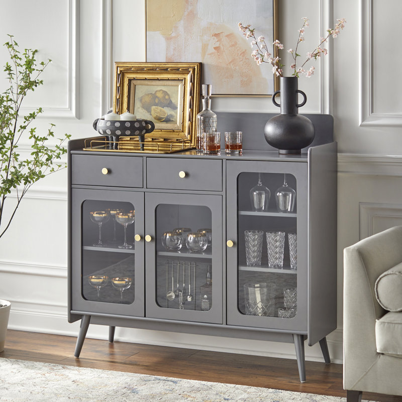 Amy-Leigh 47.25'' Sideboard, Charcoal Gray