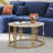 Round Marbling Stone Coffee Table for Living Room