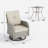 5-Piece Outdoor Swivel Glider Chair Set With Cushions, Ottomans And Side Table-615484136