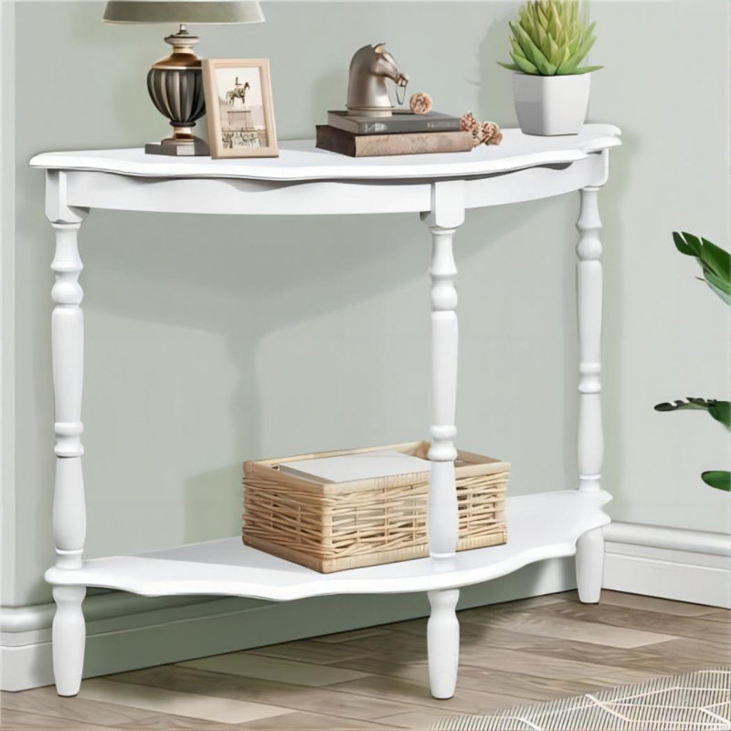 Dinjo 15.16'' Solid Wood Console Table