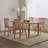 Log-style rectangular solid wood dining table-711584973