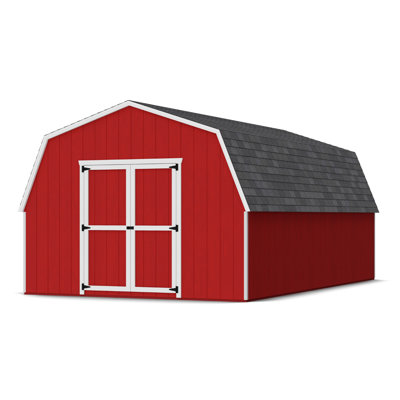 Value Gambrel Barn Wood Storage Shed with 4 ft. Sidewalls