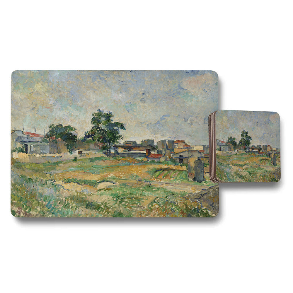 Impressionist Landscape Placemat And Coaster Set Art Print