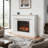 44" Electric Fireplace With Mantel-1626046863