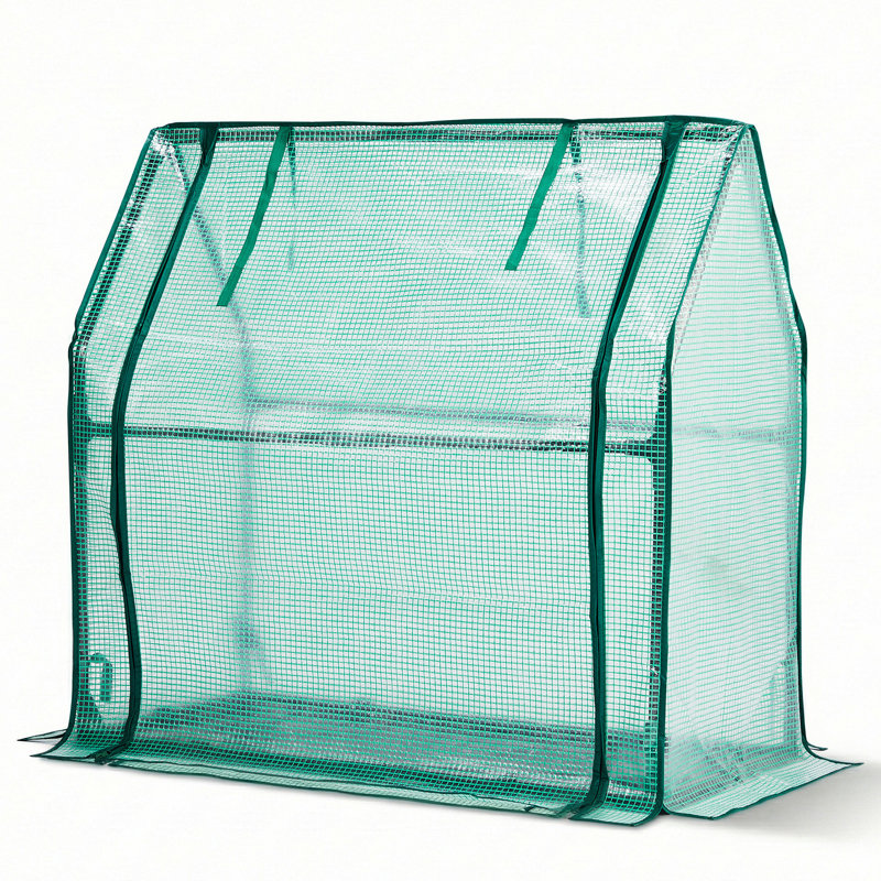 36 X 18 X 33 In. Green PE Greenhouse With PE Bottom Mat, Green
