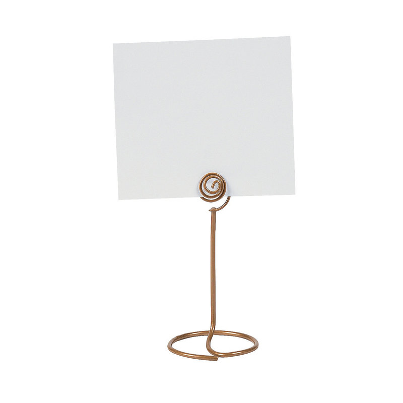 Stainless Steel Place Cold Holder, Gold