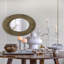 Miroir d'appoint rond doré et noir-543738520