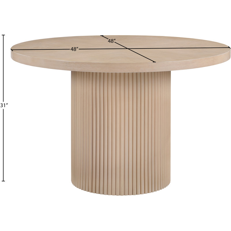 Table de salle à manger Belinda, Chêne