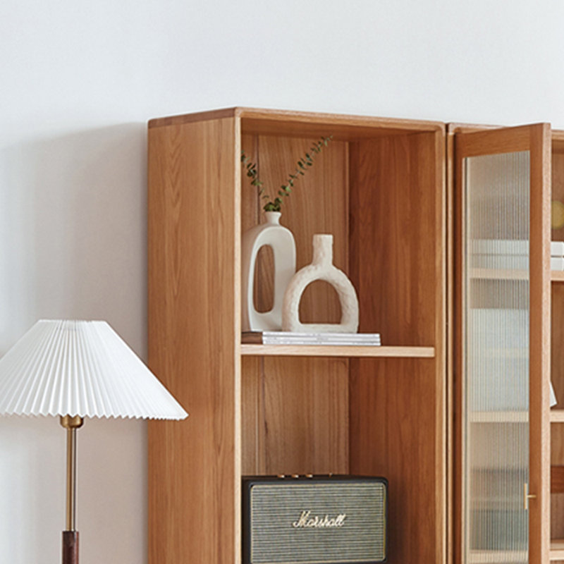 Modern simple log bookcase