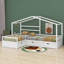 Bladric Twin Size House Platform Bed with Three Storage Drawers-91903842