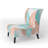 Retro Tropical Foliage II - Mid-Century Upholstered Slipper Chair
