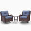 Ensemble de conversation en osier pour 2 personnes avec coussins Motofumi-136606212-136606215