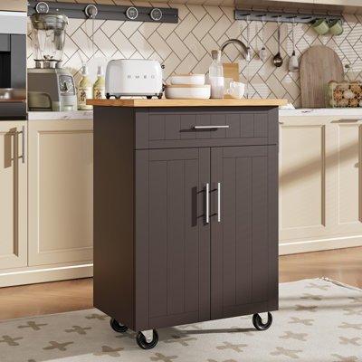 Chariot de cuisine pour îlot de cuisine avec rangement Alleah