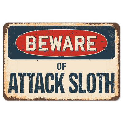 Decal-Attack Sloth_Beware Of Attack Sloth