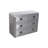  42" Silver Aluminum Three Drawer Dresser