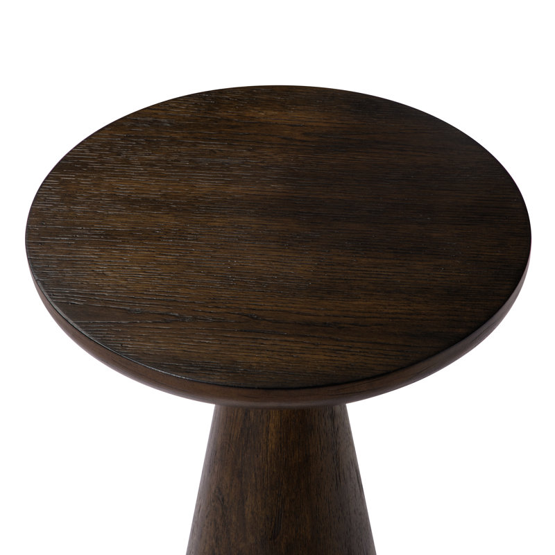 Maven Lane Owen Wooden Drink Table, Brown