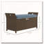 Banc de rangement pour l'extérieur en osier-731536552