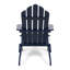 Chaise pliante en bois bleu, de style résistant aux intempéries, 74 cm L x 91 cm P x 95 cm H, mobilier d'extérieur raffiné pour créer une terrasse accueillante.