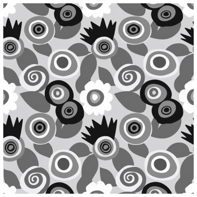 Édredon à motif floral monochrome