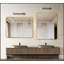 30X36 Inch Rectangular Bathroom Wall Mirror With HD Glass And Anti-Rust Frame For Modern Spaces