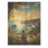 Sunrise Kid with Best Friend Dog II - Coastal Tropical sur impression sur bois