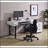 Antique White Finish Computer Desk