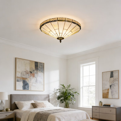 Plafonnier semi-encastré 15,7 po 15 lumières