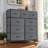 9 Dresser, Chest of Drawers with Wide 39.4'', Easy-Pull Fabric & Wood Dressers with Top-417736664