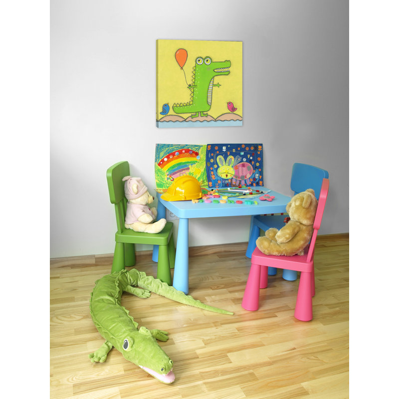 «Crocodile with Balloon», reproduction sur toile tendue, H 24 po x l 24 po x P 1,5 po