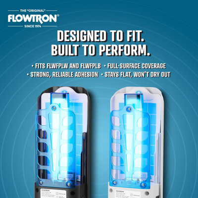 Paquet de 10 panneaux adhésifs de rechange Flowtron pour piège à mouches d'intérieur FLWFPLW & FLWFPLB