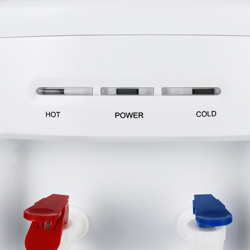 White Freestanding 5 Gallon Hot and Cold Water Dispenser