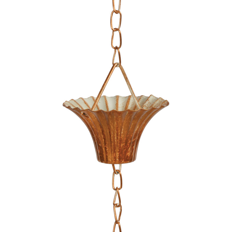 Shrader Metal Rain Chain, Copper
