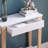 Modern Two Toned Console With Two Shelves
