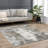 Liveree Abstract Design Modern Gray/Beige Area Rug-273373246
