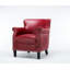 Fauteuil club rouge Hadley