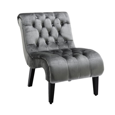 Stylish Velvet Chair For Living Room, Bedroom, Office - Soft And Resilient With Thickened Sponge Padding Comfortable Use