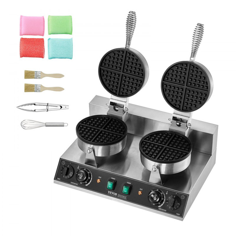 Gaufrier commercial anti-adhésif 2460W