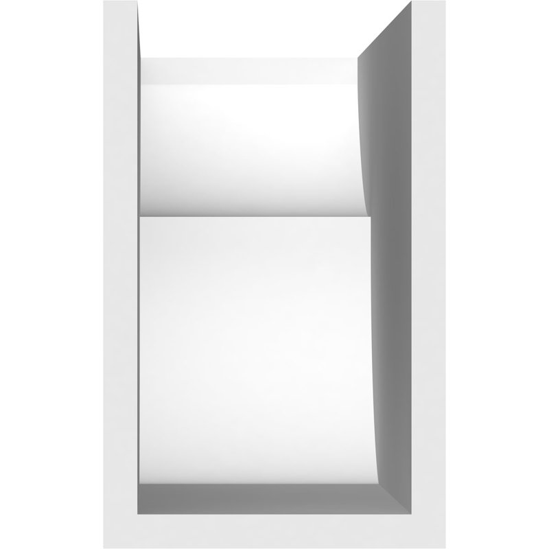 Queue de chevron standard en PVC de qualité architecturale Crestline, H 8 po x L 5 po x P 16 po