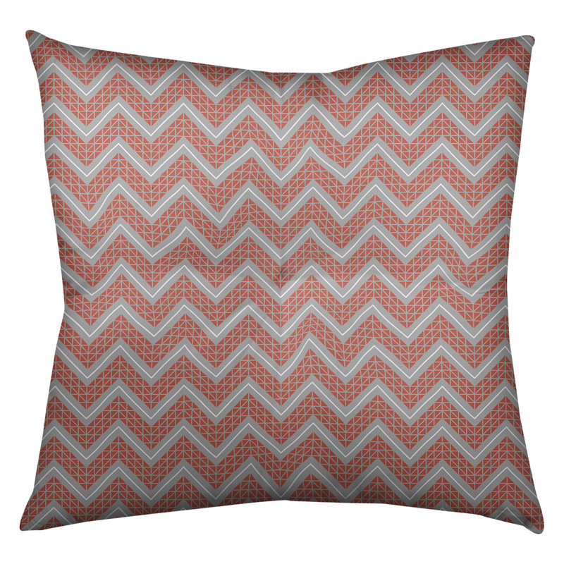 Coussin Rhonda Cheval, 30 po x 30 po, Rouge / bleu