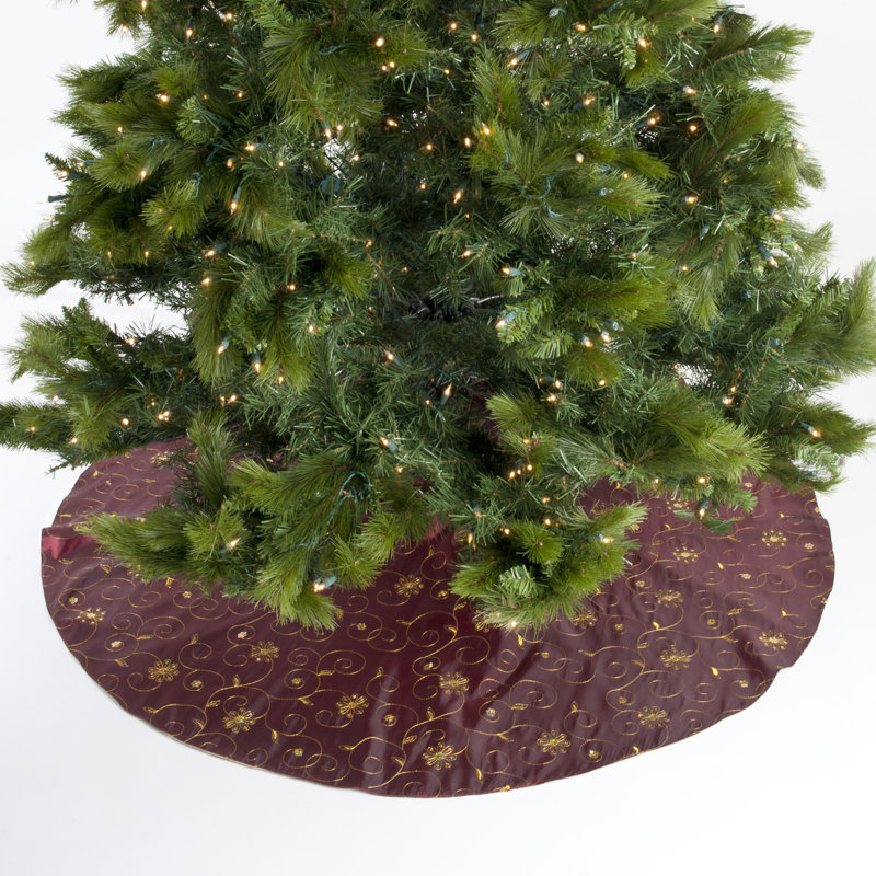 Tree Skirt, Burgundy, 54"