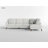 Jandreau 112" Modern & Contemporary Chenille 2-Piece Sectional with Reversible Back Cushions, High-Density Foam & 3 Décor Pillows-1729001621