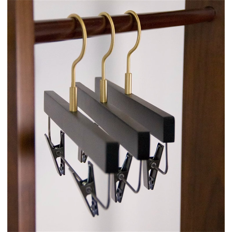 Porte-pantalons en bois massif, 6