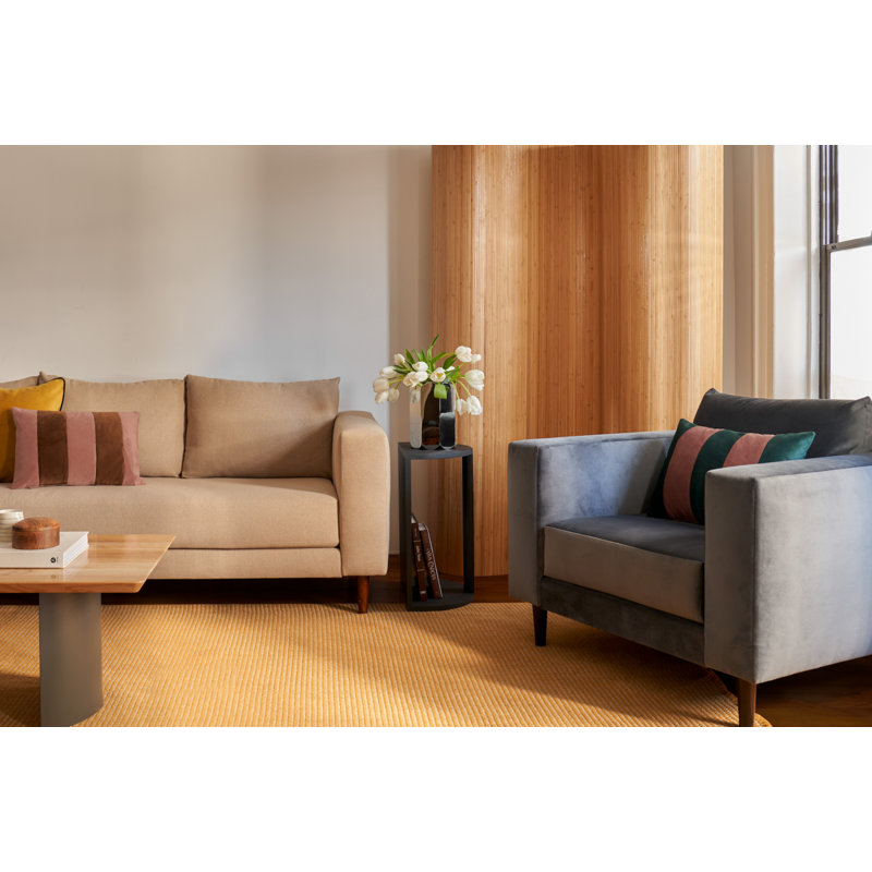 Essential Sofa, Cylinder, Cornflower Recycled Velvet