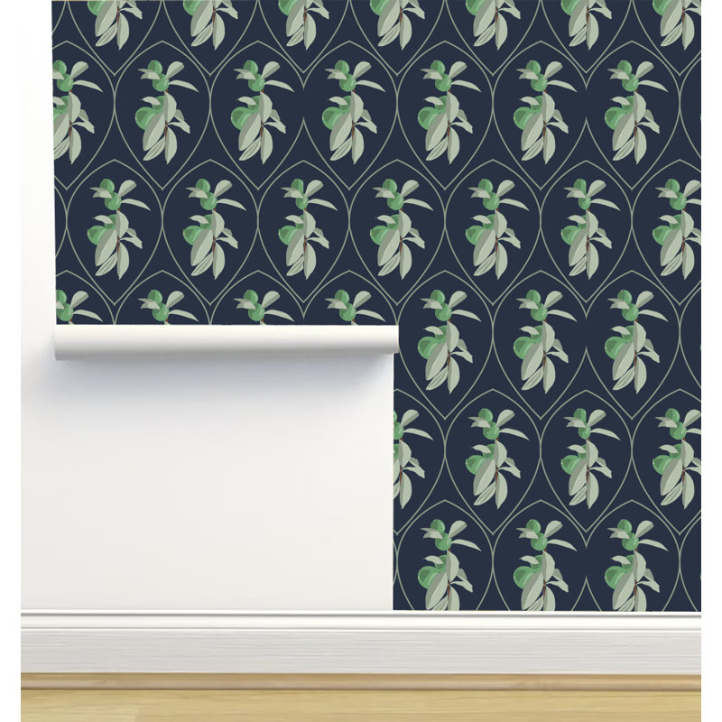 Rouleau de papier peint adhésif 12 pi x 2 pi Monor Designs, Bleu