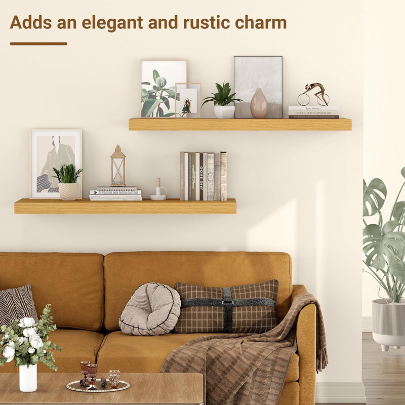 MDF Floating Shelf, Oak