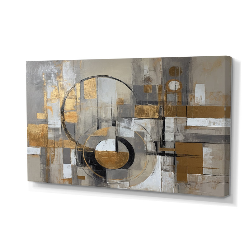 «Gold» et «Radical Simplicity I», reproduction d'art moderne Mid-Century
