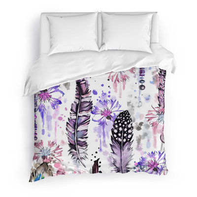 Cornflower Polyester Twill Duvet Cover